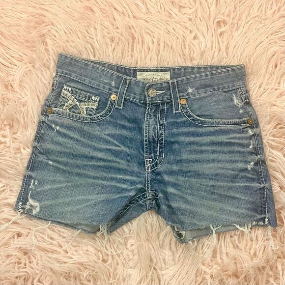 Cut Off Denim Shorts - Picture 1 of 5